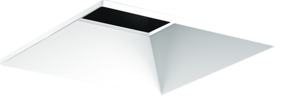 Square Bevel, flangeless, white