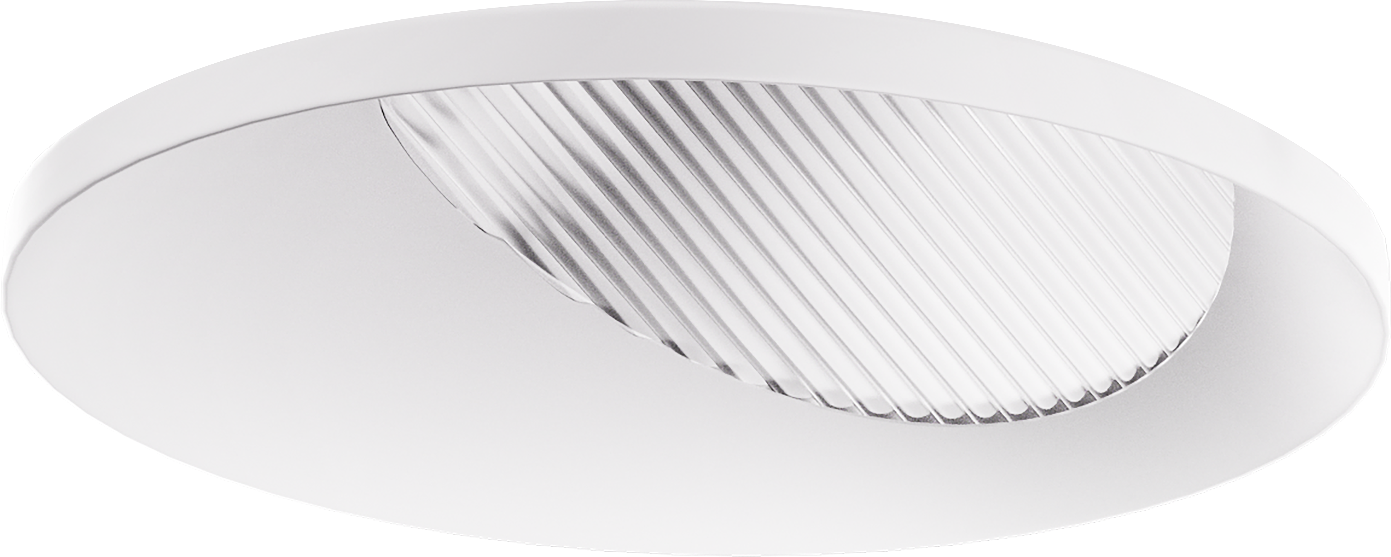 Round Wall wash, flangeless, white