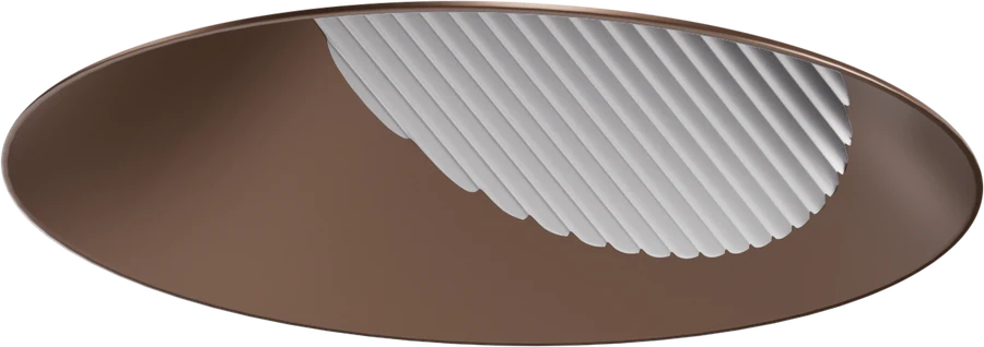 Round Wall wash, flangeless, bronze