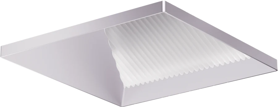 Square Wall wash, flangeless, haze